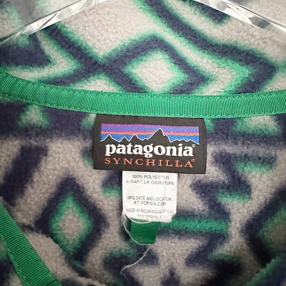 Patagonia | Lightweight Synchilla Aztec Snap-T Fleece Pullover Size L - Picture 3 of 4